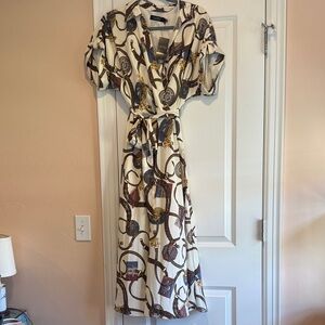 NWT Polo Ralph Lauren Equestrian Belted Wrap Dress Size 12